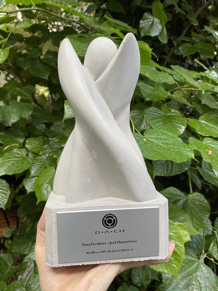 Stars der Verständigung - the method of understanding  ⁦<a href="/GaryFriedman/">Gary Friedman</a>⁩ und #jackhimmelstein  erhalten #winwinno 2021 #imt2021 #mediation