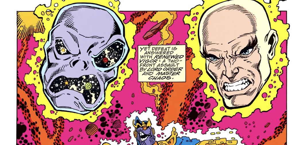 dano_cosmic's tweet photo. #LordOrder and #MasterChaos have entered the chat…
✨
#InfinityGauntlet #5 (Vol. 1, 1991)
✨
W-#JimStarlin,A-#RonLim,I-#JosefRubinstein,C-#MaxScheele/#IanLaughlin,L-#JackMorelli
✨
#Loki  #TVA  #Marvel #MarvelComics #Thanos #MarvelStudios #DisneyPlus #MCU #MarvelCosmic https://t.co/dRhm8qGjdl