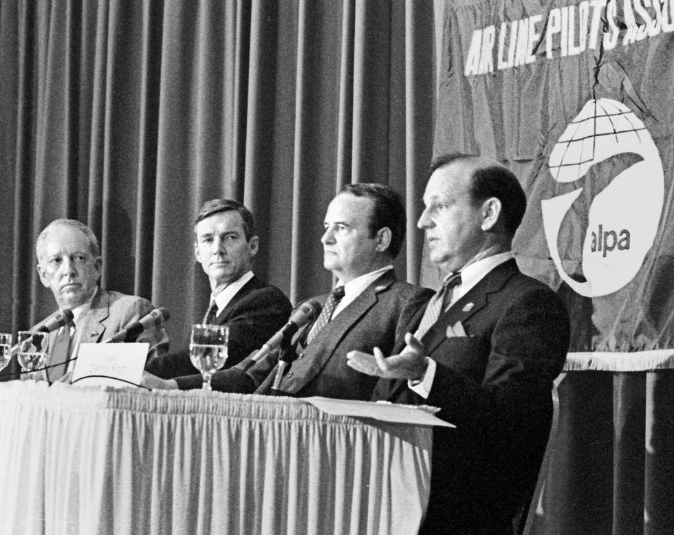 Delta_Pilots's tweet photo. Today is the anniversary of United 232, one of the most dramatic events to unfold in #aviation. That day, four highly trained @UnitedPilots turned an improbable failure into what was an impossible outcome. These @ALPA pilots showcase the critical importance of a #WellTrainedPilot https://t.co/IMnCwxfjGp