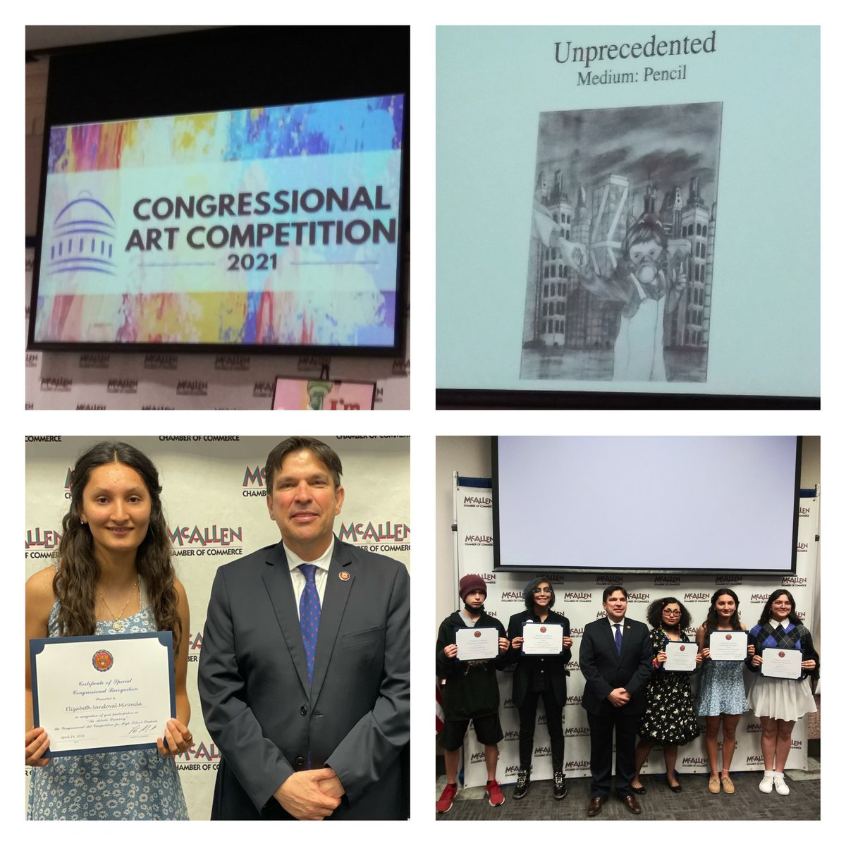 Congratulations Elizabeth Sandoval Miranda for winning the 15th District Congressional Art Competition!🎉 Her artwork will be hanging in the gallery in Washington DC Capital for 1 year! So proud of all participants!👍  <a href="/McHiPride/">Dr. Albert Canales</a> <a href="/mcallenfinearts/">McAllen ISD Fine Arts</a> <a href="/misdvisualarts/">@MISDVisualArts</a> <a href="/McAllenISD/">McAllen ISD</a>