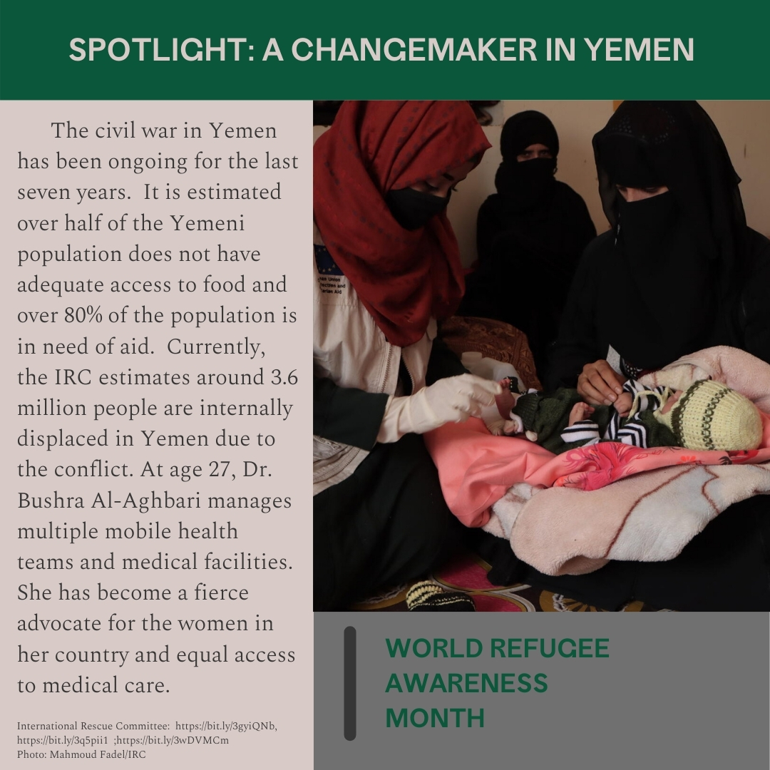 The ongoing crisis in Yemen will not be ignored or forgotten. Dr. Al-Aghbari's work is absolutely vital