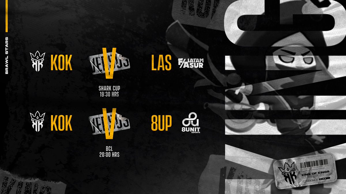 KingOfKings_GG's tweet image. #BrawlStars | GAMEDAY

Doble jornada para nuestros brawlers con grandes encuentros en donde buscarán traer el doblete al reino

🏆 @SharkCupBs
🆚 @LatamSurFA
⏰ 19:30hrs 🇨🇱

🏆 @BrawlConference
🆚 @8UeSports
⏰ 20:00hrs 🇨🇱

¡Vamos con todo reyes!

#TheRealKing 👑