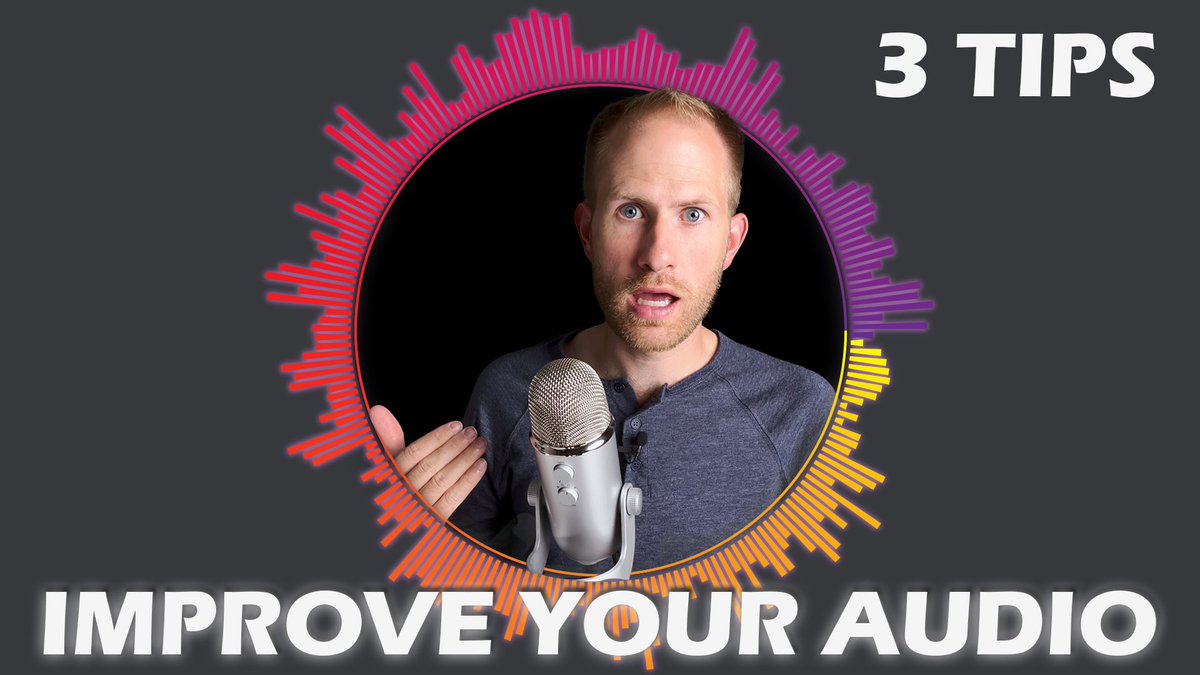 _JoshuaTimothy's tweet photo. And it’s out… 3 Tips for Better Audio in Your Videos. You’ll be amazed the difference that improving the sound in your videos will make! Link threaded below: #BetterAudio #Rode #Deity #BlueYeti #Microphones https://t.co/xx61y3njen