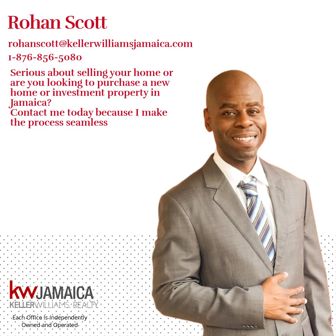 marciac2bent's tweet photo. Meet Rohan Scott, a realtor associate here at Keller Williams Jamaica. #kwjamaica #realestate https://t.co/1eGAzQPKGr