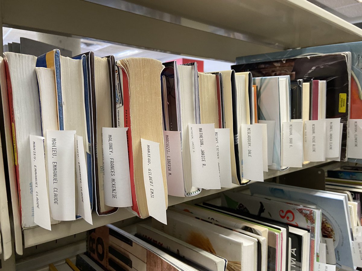 That happy feeling when your  On Hold library book is on the top, not bottom, shelf! Thank you A to L surnames for putting just the right amount of books on hold 😀