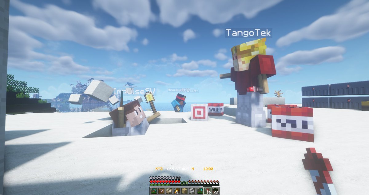 pics using CIT packs (the house) and Armour stands (hermits) for @chlxemeg