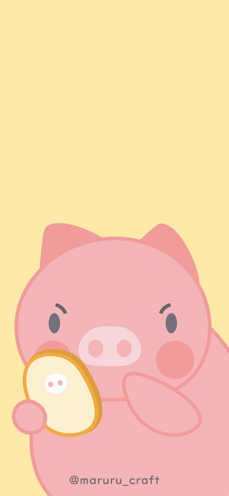 ま る おはようございます ぶたのブーくん スマホ壁紙サイズ ロッグ画面にしてかがみになってしまいました 笑 イラスト 絵描きさんと繋がりた おうち時間 Illustration ゆるいイラスト ゆるい絵 ぶた 壁紙配布 まるるのデザイン