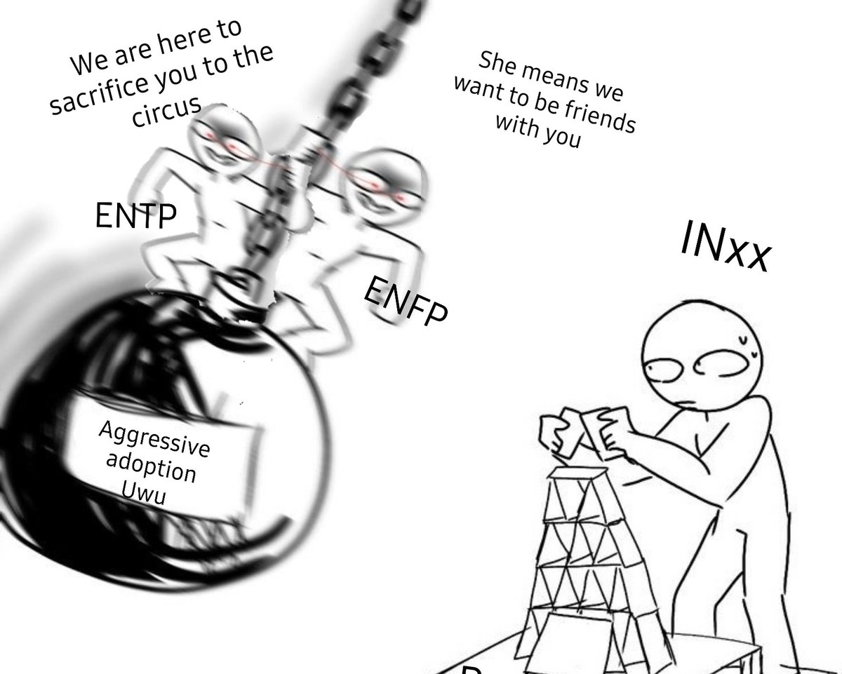 MemesMbti's tweet photo. Quando #ENXP conhece #INXX https://t.co/pdP93L4IjT