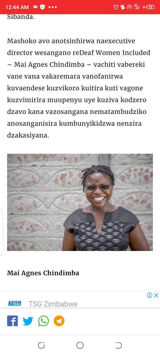 In this article, our Director <a href="/AgnessChindimba/">Agness Chindimba</a> says educating children with Disabilities is an important step towards their Empowerment.  kwayedza.co.zw/vakaremara-tin… it's sad that in Zimbabwe, more than 80% of Deaf children have no access to Education for various reasons #educatecwds