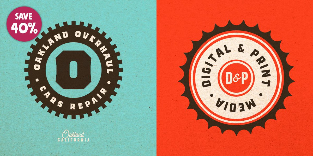 MyFonts's tweet photo. Another fun release from Vintage Voyage Design Supply, The Bartender is a multi-style font pack that works well on its own &amp; plays well with others:
VVDS The Bartender: https://t.co/D4B7jiTxC7
VVDS The Ruby: https://t.co/biQS2A8Oqh
@yellowdsnstudio’s Kiln: https://t.co/i7elsfmlCb https://t.co/8v1si7oORA