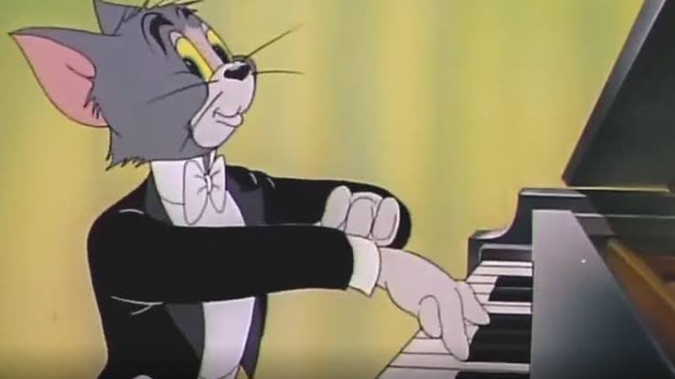 different_take's tweet photo. “The Cat Concerto” is one of the best animated piano plays of all time. If you follow Tom’s fingers, he is actually playing the correct notes (Yes, I have tried) of Franz Liszt's "Hungarian Rhapsody No. 2". No wonder it won the Oscar in 1946 #FeelGoodTweets https://t.co/Oni9V5mWGp