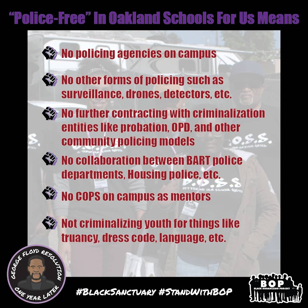 BlackOrgProject's tweet photo. Now is the time to practice what we preach! By signing onto our Black Sanctuary Re-Commitment Pledge, you are committing yourselves to #StandWithBOP and help us create and maintain a Black Sanctuary in Oakland Schools. This is more than a pledge - it is a CALL TO ACTION! https://t.co/craxoWgFjU