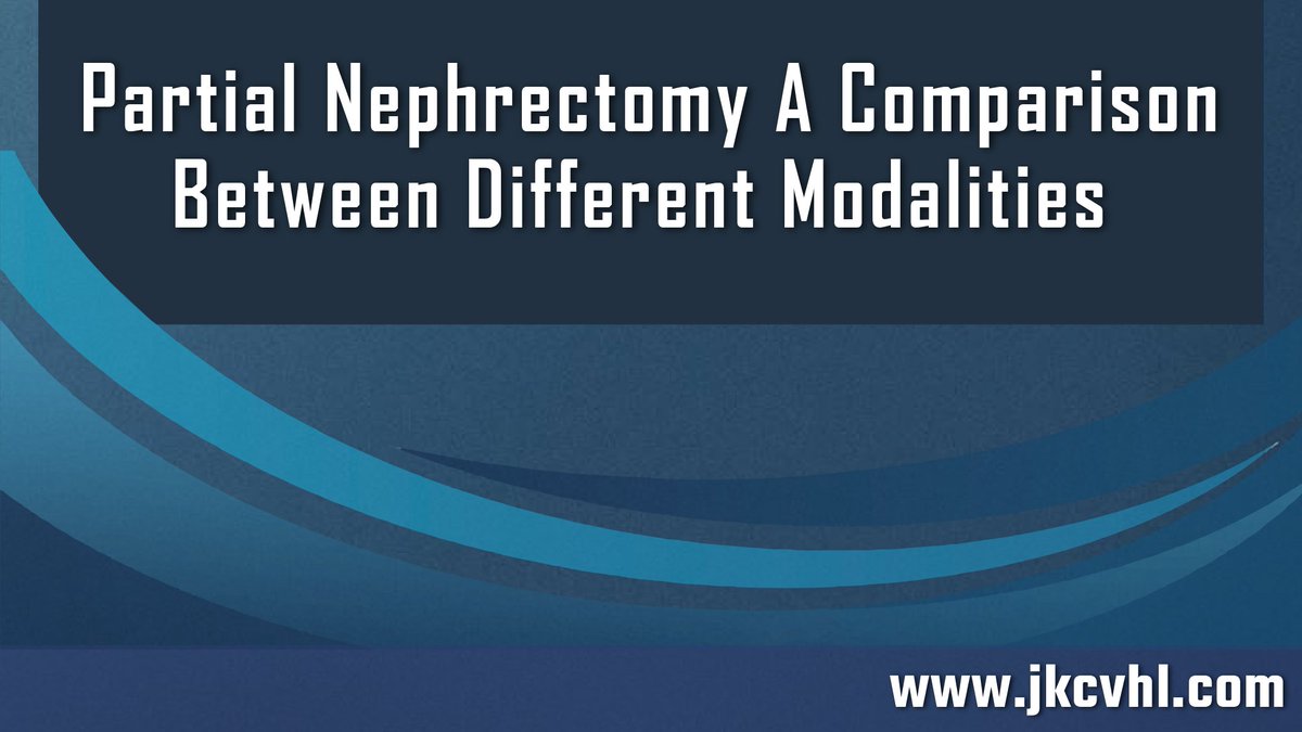 Partial Nephrectomy, a Comparison between Different Modalities: A Tertiary Care Center Experience.
Complete article available at 
jkcvhl.com/index.php/jkcv…
#kidneycancer #renalcancer