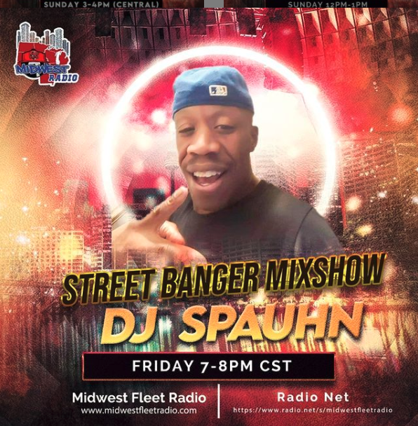 DjMosPrecious's tweet photo. 📻 🎧 ON -AIR Check Out @djspauhn #STREETBANGER Live on WAVU-DB @MidwestFleetRadio @MidwestFRadio https://t.co/orWuJx4CXW Fridays 7pm CST @FLEETDJS @fleetdjradio #Tunein #TalkShow #Newmusic #Live #Fleetdjradio #Radioplay #HOMEOFMIDWESTSOUNDS #DOPE @MidwestFRadio @Roku https://t.co/HE1NvtD3Cd