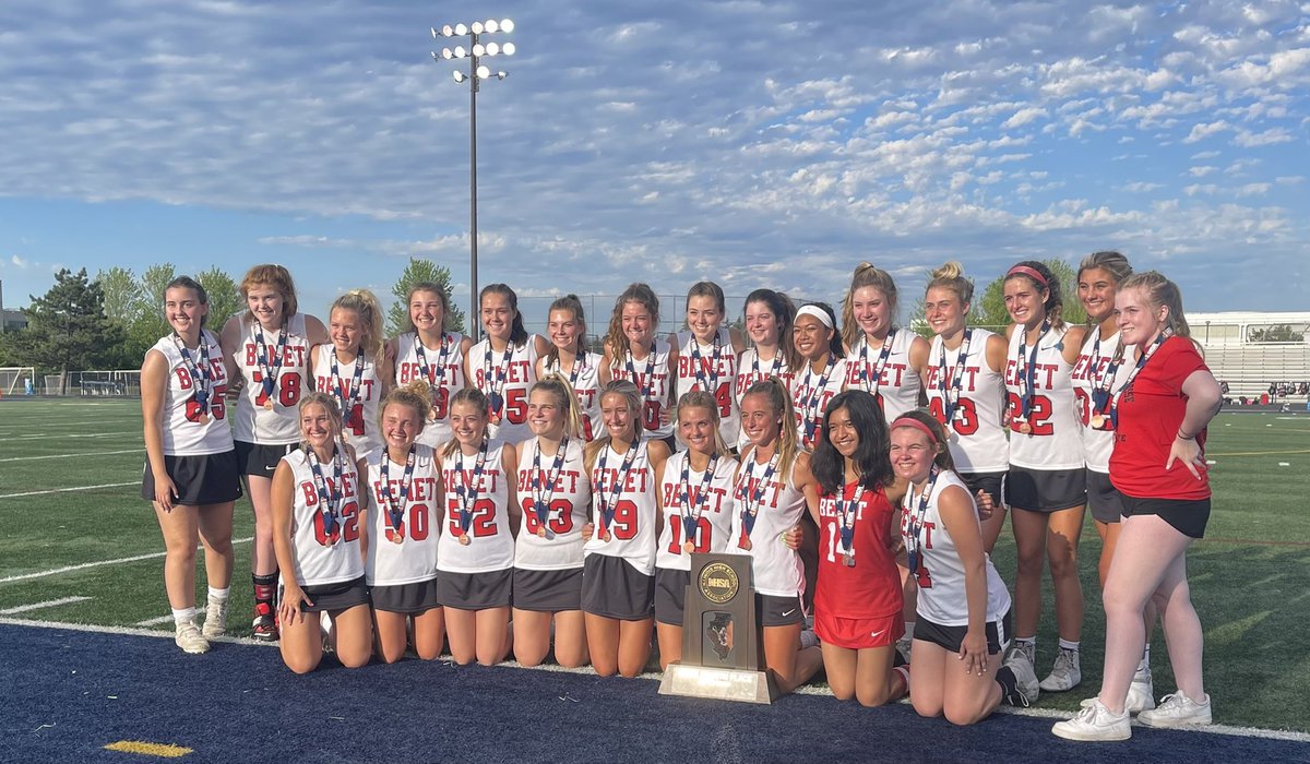 GIRLS LACROSSE: Despite losing the 3rd place game to Hinsdale Central, Benet Academy girls lacrosse has their best ever finish in the state tournament finishing in 4th place. Congrats Redwings on a great season! 
<a href="/BenetAthletics/">Benet Athletics</a> <a href="/BenetGirlsLax_/">Benet Girls Lacrosse</a>