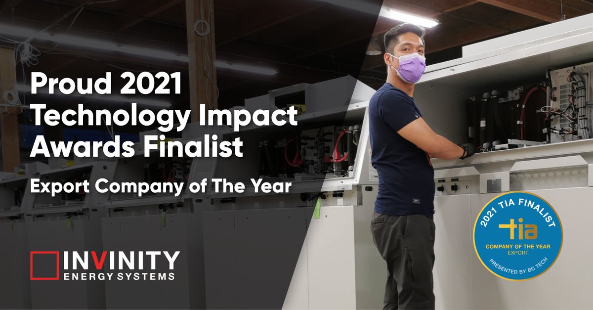 InvinityEnergy's tweet image. We're thrilled to be #2021TIAs finalists in the Company of the Year - Export category! Thank you @wearebctech for the recognition and congratulations and high fives to the other category finalists: @BoastCapital @GeoComply @lmi3d ! Learn more at bit.ly/3wyrxwF