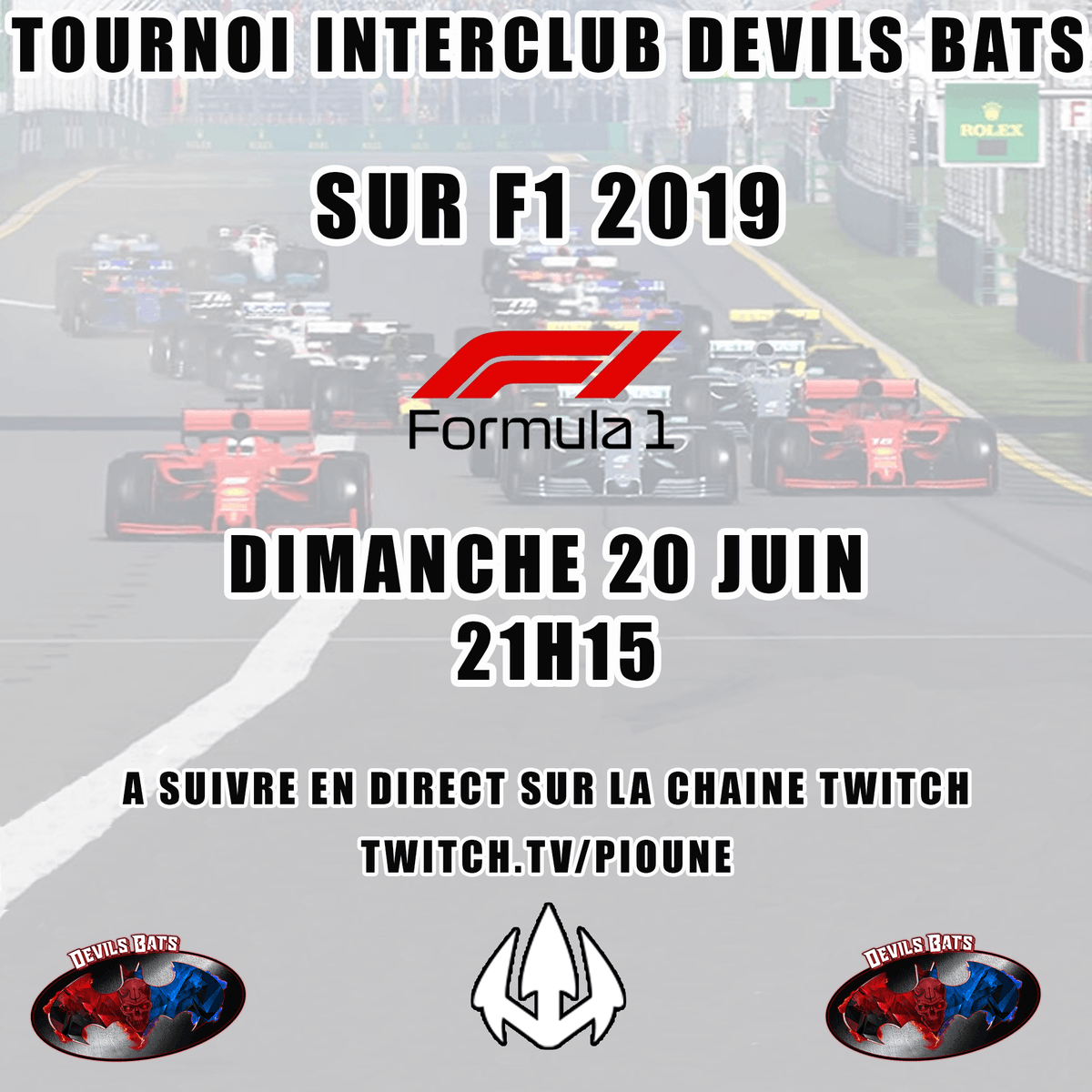 Salut la compagnie, Pour changer d'air! petit évènement à la Devils Bats a suivre sur twitch.tv/pioune
<a href="/EsportDevils/">🔻 𝕯𝖊𝖛𝖎𝖑 𝕰𝖘𝖕𝖔𝖗𝖙 🔺️</a>