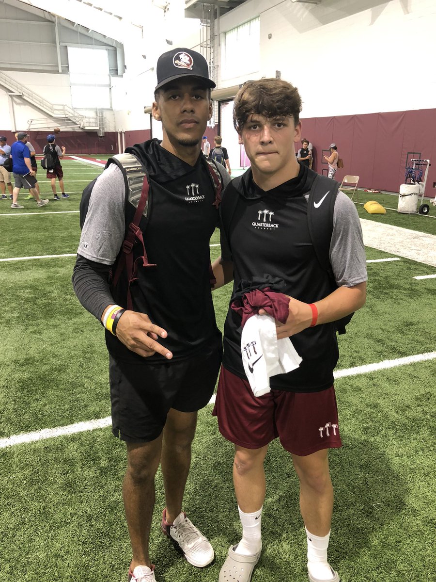 JakeEngelhardt's tweet image. Had a great time at the @FSUFootball QB camp!! 🍢🍢 @Coach_Norvell @KennyDillingham @jordantrav13 @JBrantleyTC @JB3Bynum