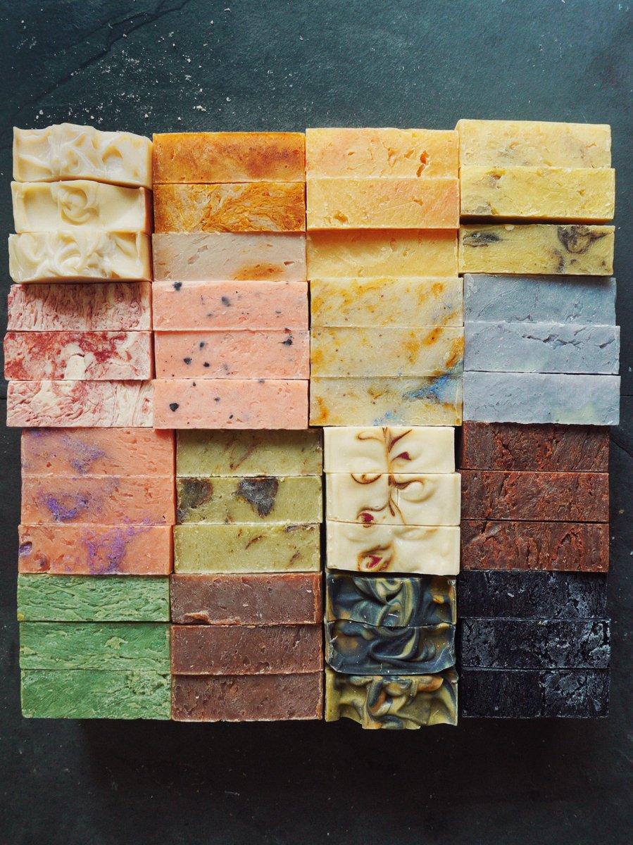 NNLATHER's tweet image. Look at all the beautiful colors from our all natural soap bars handcrafted with the MOST skin-loving ingredients!🥰💚💚 
.
Check them out here: naturesnaturallather.com/collections/so…