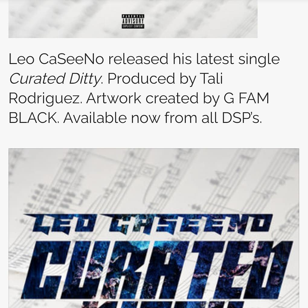 Thank you to <a href="/fileunderhiphop/">Fileunderhiphop</a> for the blog post of my latest track "Curated Ditty" (Prod. by <a href="/Talirod791/">Talirod79</a> ) 
Artwork and visualizer created by <a href="/GFamBlack/">G Fam Black</a> 🙏👽🛸🙈🙉🙊🥋
Link to video below
youtu.be/sDxBYCBgLfg