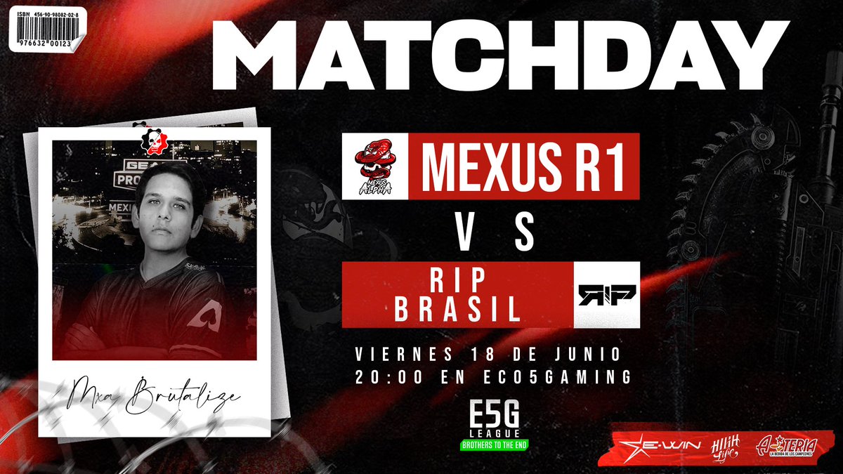 Match day! 🔥

<a href="/MexusAlpha/">Mexus Alpha</a> vs <a href="/Ripers_Brasil/">🇧🇷 Ripers Brasil 🇧🇷</a> 

No te pierdas este gran enfrentamiento en la liga @Eco5Gaming_ 🔥

Apoya a nuestros jugadores en su camino hacia la cima.

@RafaelMdz_ 
<a href="/Alexeiis1/">Alexei</a> 
<a href="/Siphonic_/">Siphonic</a> 
<a href="/ManiiKGod/">ManiiK 👽</a> 

Coach: <a href="/SeitraxMLG/">Seitrax 🇨🇷</a>

#GoMexus 🖤🐍♥️