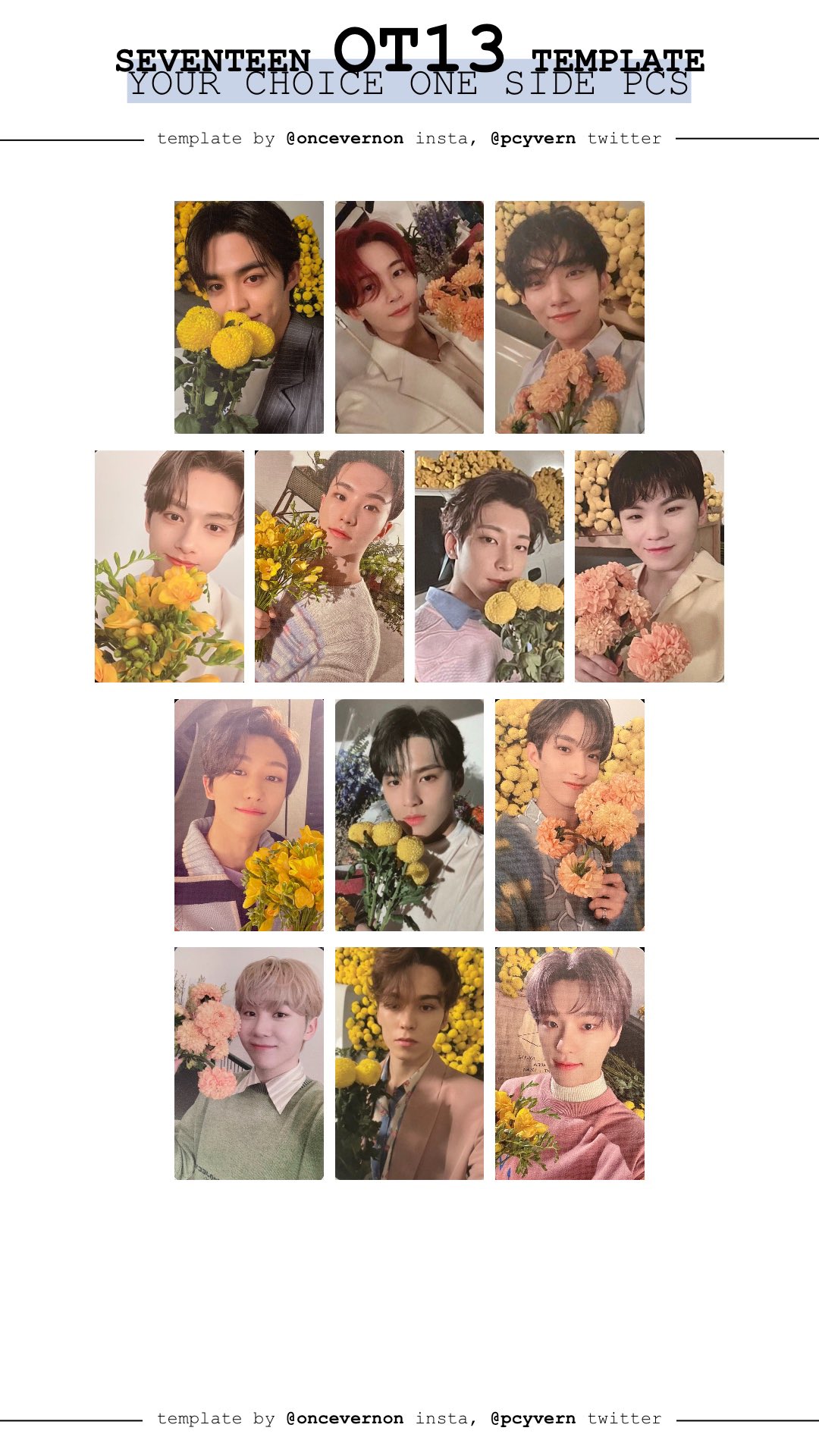 ファッションアイテム人気ランキング Xユーザーのbellaさん: 「ot13 photocard choice your seventeen K-POP・アジア