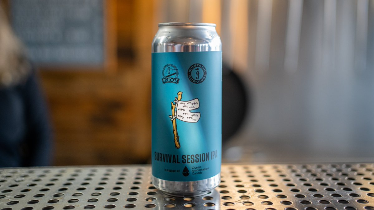 Thank you to <a href="/bridgebrewcrew/">Bridge Brewing Co</a> and @mustangsurvival for supporting us!⁣
⁣
Proceeds from the Survival Session IPA are going towards Ocean Ambassadors Canada to help inspire more students to love and protect our ocean! 
⁣
#protectwhatyoulove #oceanambassadors #craftbeer