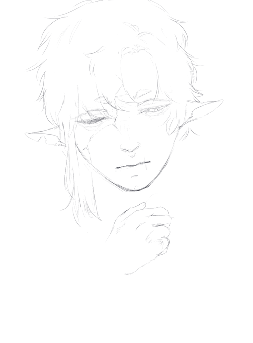 This is the first time i feel scared by one of my drawings
WHY THE HELL LOOKS SO- IDK??? REAL???? 