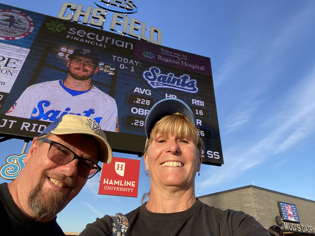 Thanks 4th grade team for the awesome retirement gift to the St Paul Saints game! #retiredteacher2021 #bisstars
