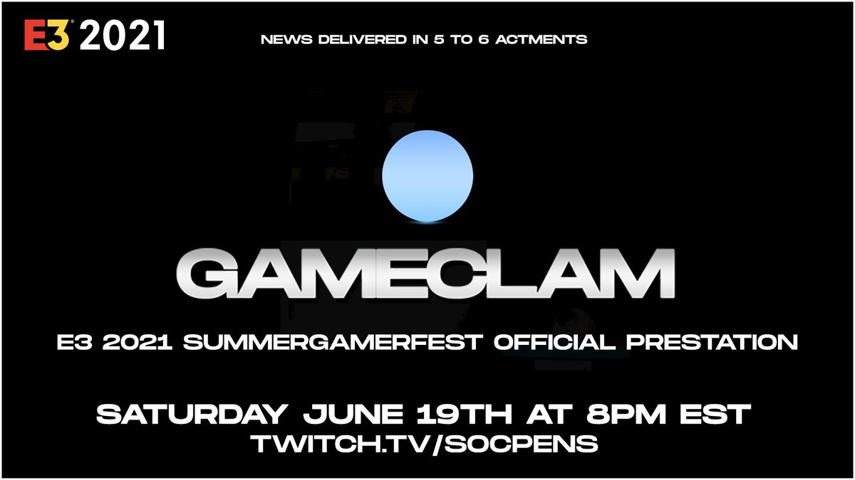 socpens's tweet image. saturday. 8pm EST. the clam returns. twitch.tv/socpens #E32021 #SummerGameFest
