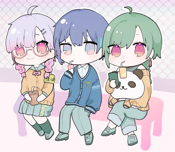 #放サボ
#灰画  #緑仙早く見ろ #いらすこや
放課後の屋上 