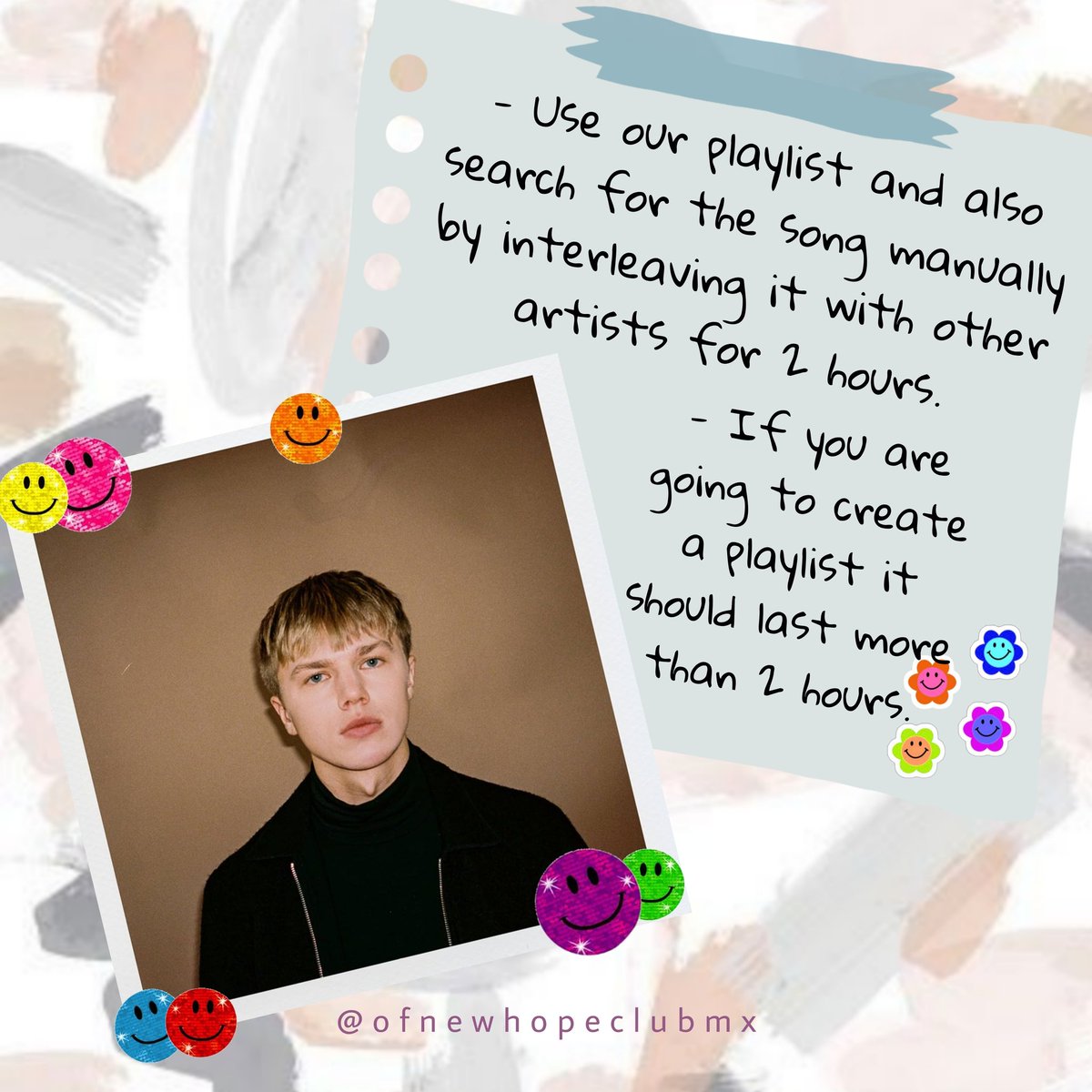 OfNewHopeClubMx's tweet photo. Stream Know Me Too Well for clear skin. 💗✨

https://t.co/BRcjyQjiRj

If you want to create your own playlist correctly send us a message, one of the account admin works in marketing and knows about streaming on digital platforms and w/pleasure we will help you.💖

@NewHopeClub https://t.co/HuBYlhBTWE