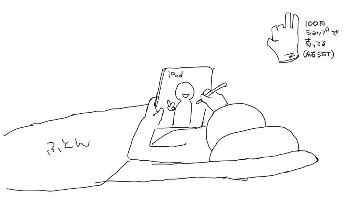 @326xxx1 私は肩と首が痛すぎてヤバい時は寝て描きますw そして筋肉弛緩剤+痛み止めを飲み、塗り薬も塗りまくる…。誤作動は100均で売ってた指3本が出るグローブしてます。これないと描けない!
元も子もないけどPC+ペンタブの方が姿勢は良いですよね…😭 