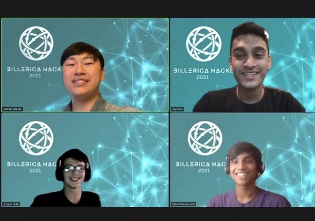 The Billerica Hacks Inventathon has begun! Head organizer Christian So along with co-organizers Tej Patel, Joseph Leite and Saketh Mynampati will be guiding students over the next 42 hours to use creative problem solving skills to solve a problem for the theme “Save Our Planet”.