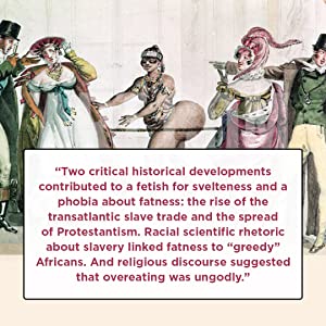 bikenesmith's tweet photo. @m0thpiss "fatness was connected to greed + richness in the past so it's okay" mfs should read this book n get back to me.
(tl;dr the rise of "fat = greed/excess" rhetoric is directly tied to 18th century antiblackness. see blurbs) https://t.co/iswuxPRcCh