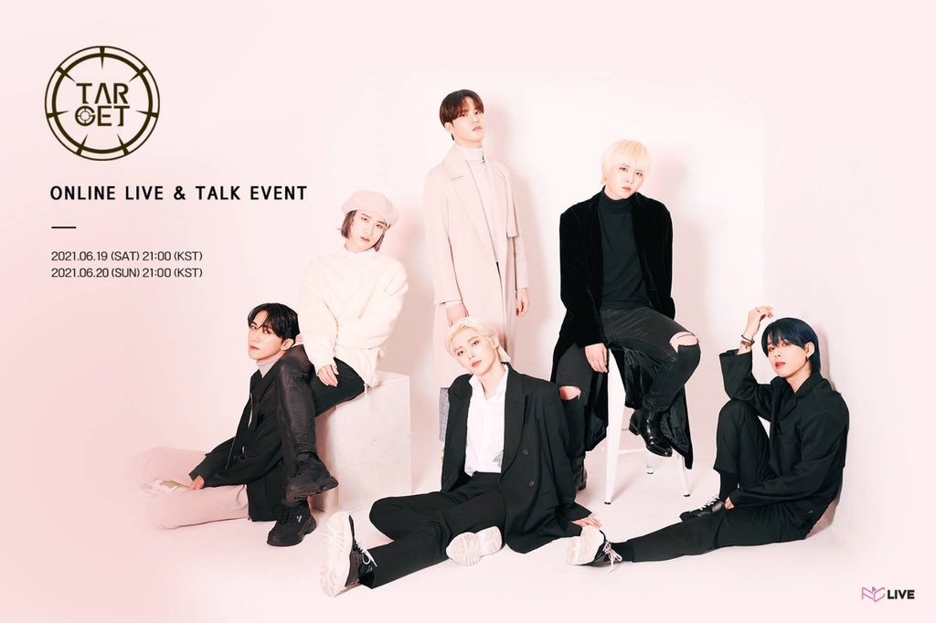 FCLIVE_official's tweet photo. \✨21:00 START✨/
#TARGET ONLINE LIVE &amp; TALK EVENT

6/19（SAT）21：00-
📎 https://t.co/ElzUM1fsiC
6/20（SUN）21：00-
📎 https://t.co/zsEvYGTSTE

【🎟チケット発売中】
今週末も楽しみましょう🥰

#타겟 #지아이 #제스 #현 #로이 #바운 #우진 #WONNIE https://t.co/utUkJaT9n2