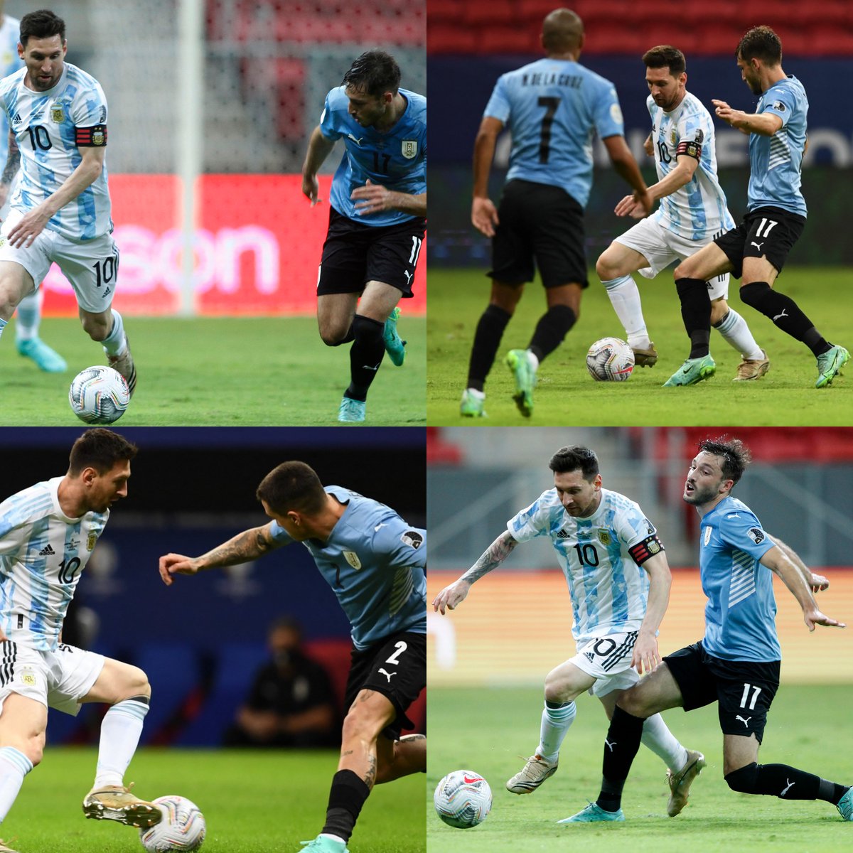 InvictosSomos's tweet photo. No le podían sacar el balón. Un deleite ver jugar a Lionel Messi. IRREPETIBLE. https://t.co/pq9HIk6bRp
