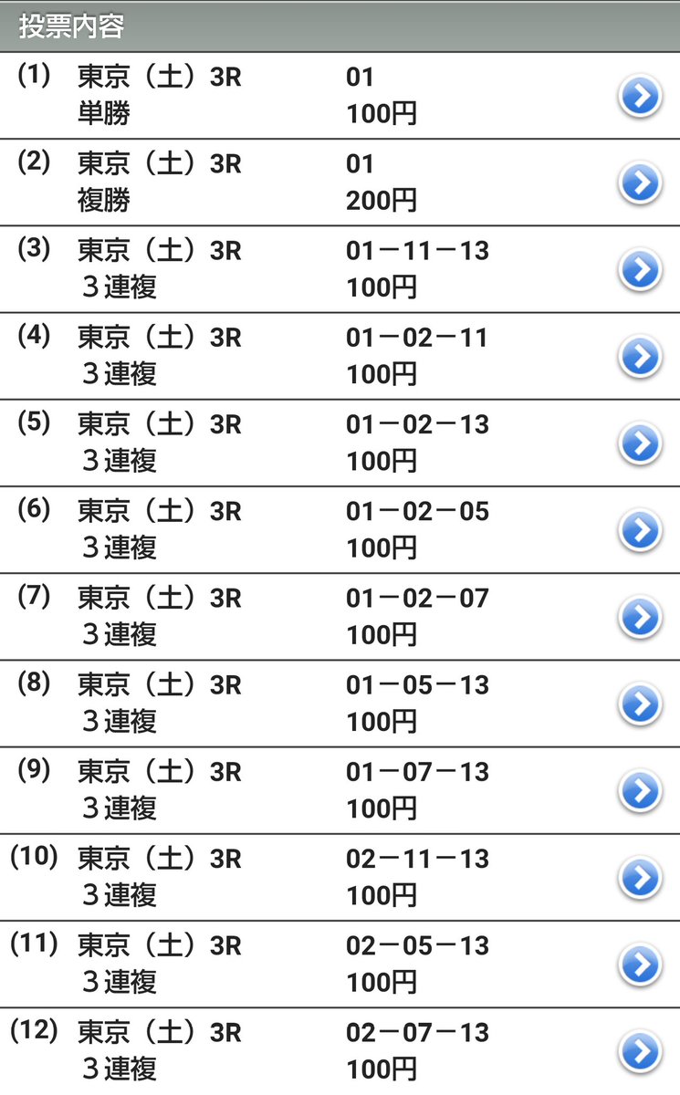 ドナリノかー😭
いつもあきら君買ってるのに
今回はない😭
それ4️⃣、それ5️⃣やー
安い単複のみ🎯