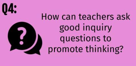 diskon4no's tweet photo. Question 4
"How can teachers ask good inquiry questions to promote thinking?"
#IBECchat https://t.co/3mr0FlH7ui