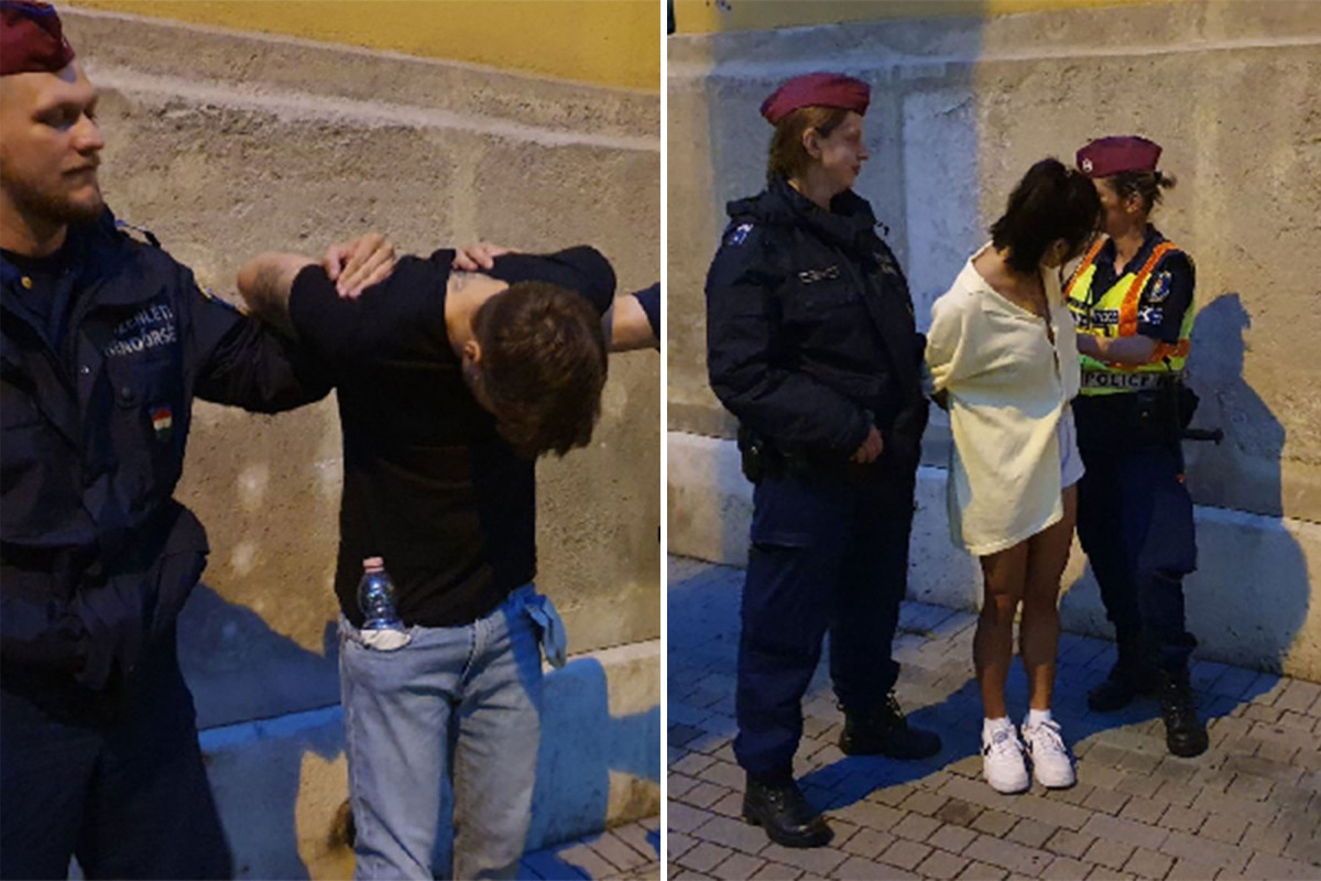 Hungarian police release arrest photos of 'millennial Bonnie and Clyde' after manhunt
