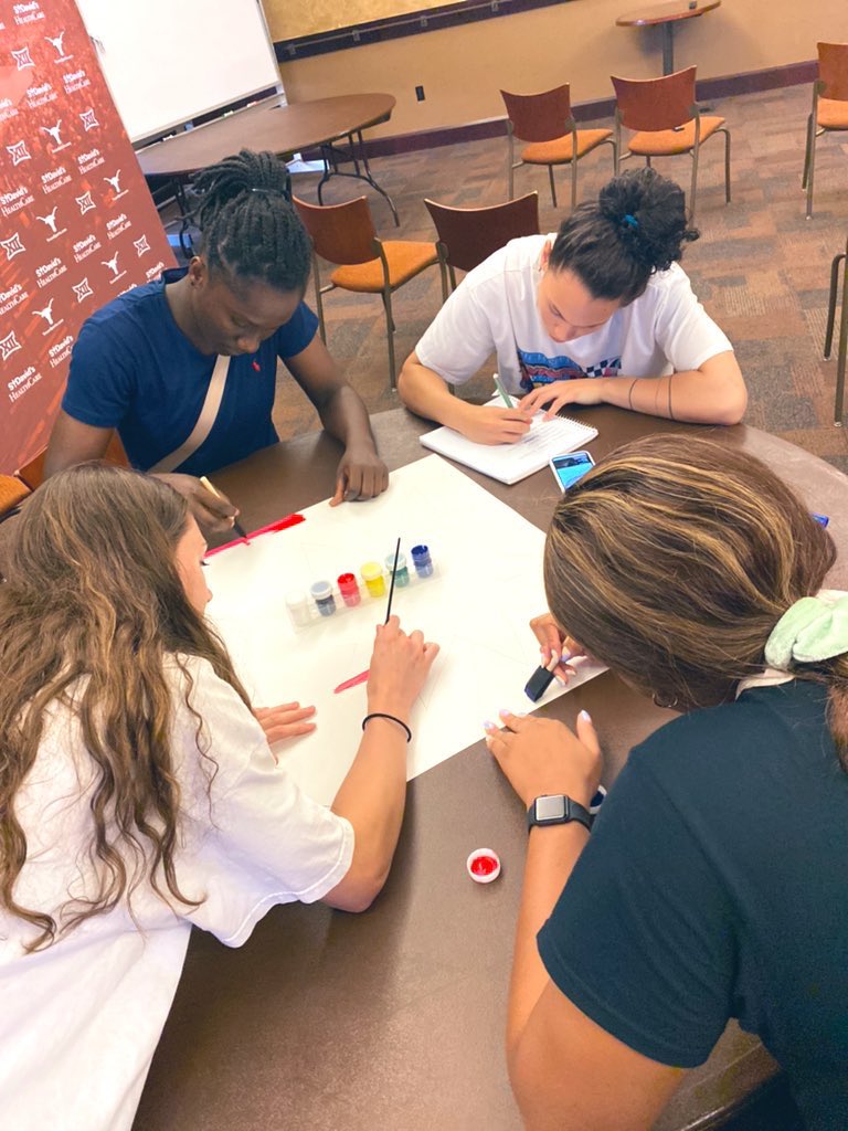Thank you <a href="/alsneed2/">Arthur Sneed II</a> and Arin Dunn for coming and sharing Juneteenth knowledge with our <a href="/TexasWBB/">Texas Women's Basketball</a> today. Getting set for 6/19/21 Celebrating Freedom <a href="/BACABig12/">BACA</a> #JuneTeenth2021