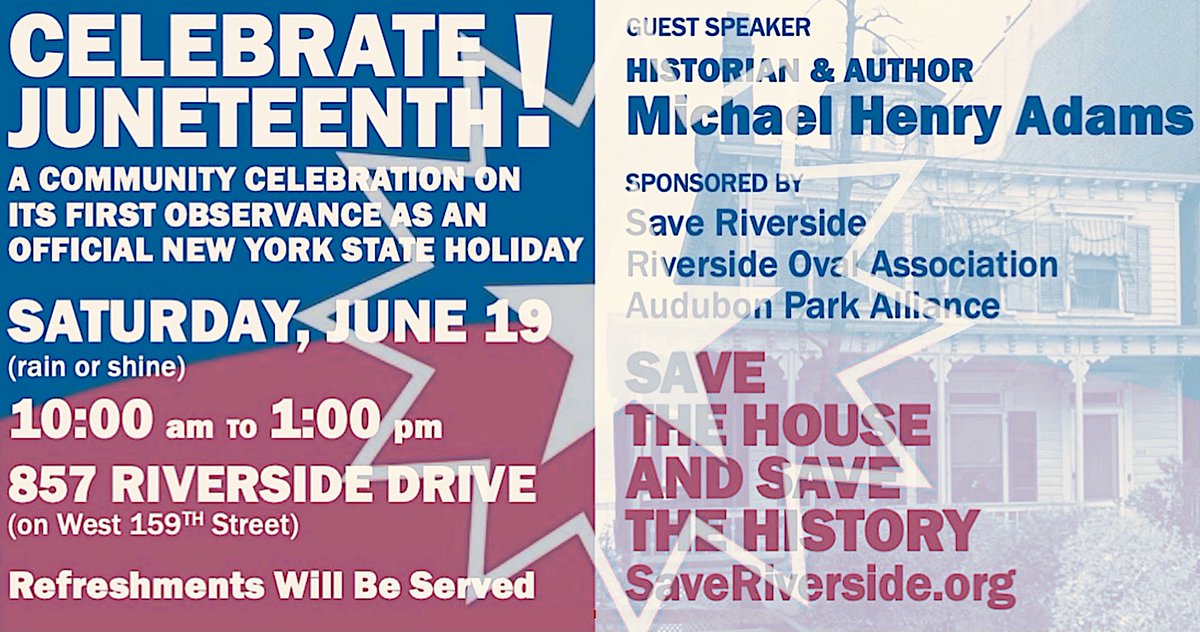 SaveRiverside's tweet image. See you tomorrow at the Dennis Harris House at 857 RSD Saturday 10 to 1 - Speakers Michael Henry Adams, State Senator Robert Jackson, Assembly member Al Taylor and others!