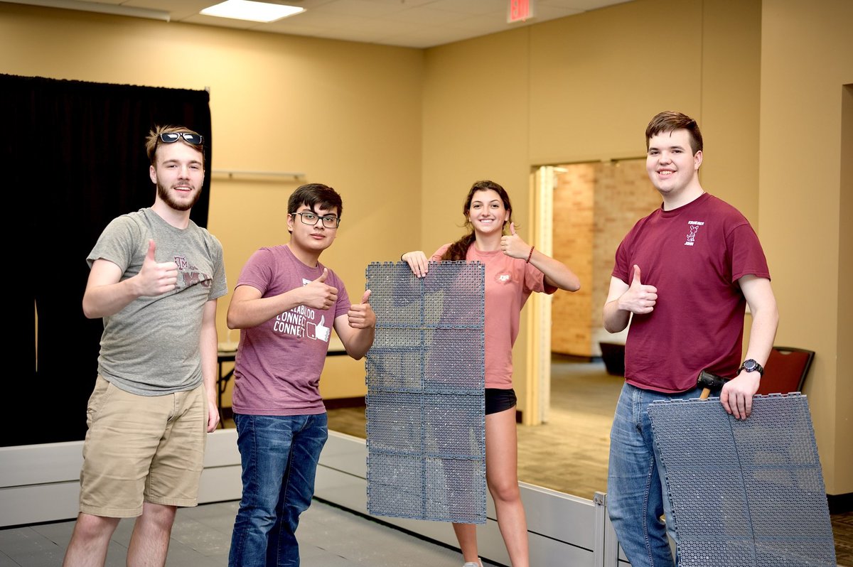 arcroboticscomp's tweet photo. Arena construction✌️Thanks to everyone who helped!!!

June 19-21, RoboMaster University League North America, @ TAMU MSC Gates Room &amp; Live steaming on Twitch!

#robomaster #robomasterna #RMUL2021 https://t.co/DKN6Z7w7DK