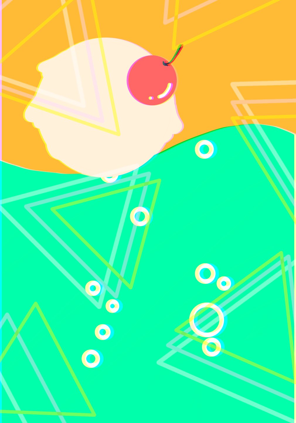 ぽき イラスト 昨日描いてたやつです ロック画面とか壁紙とかに使ったらかわいいかも メロンソーダのロック画面はこんな感じ T Co Bqowufltbx Twitter