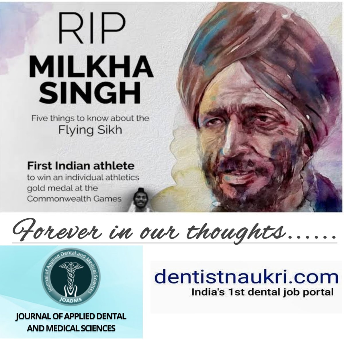 joadmsjournal's tweet image. #MilkhaSinghJi #RIPMilkhaSingh