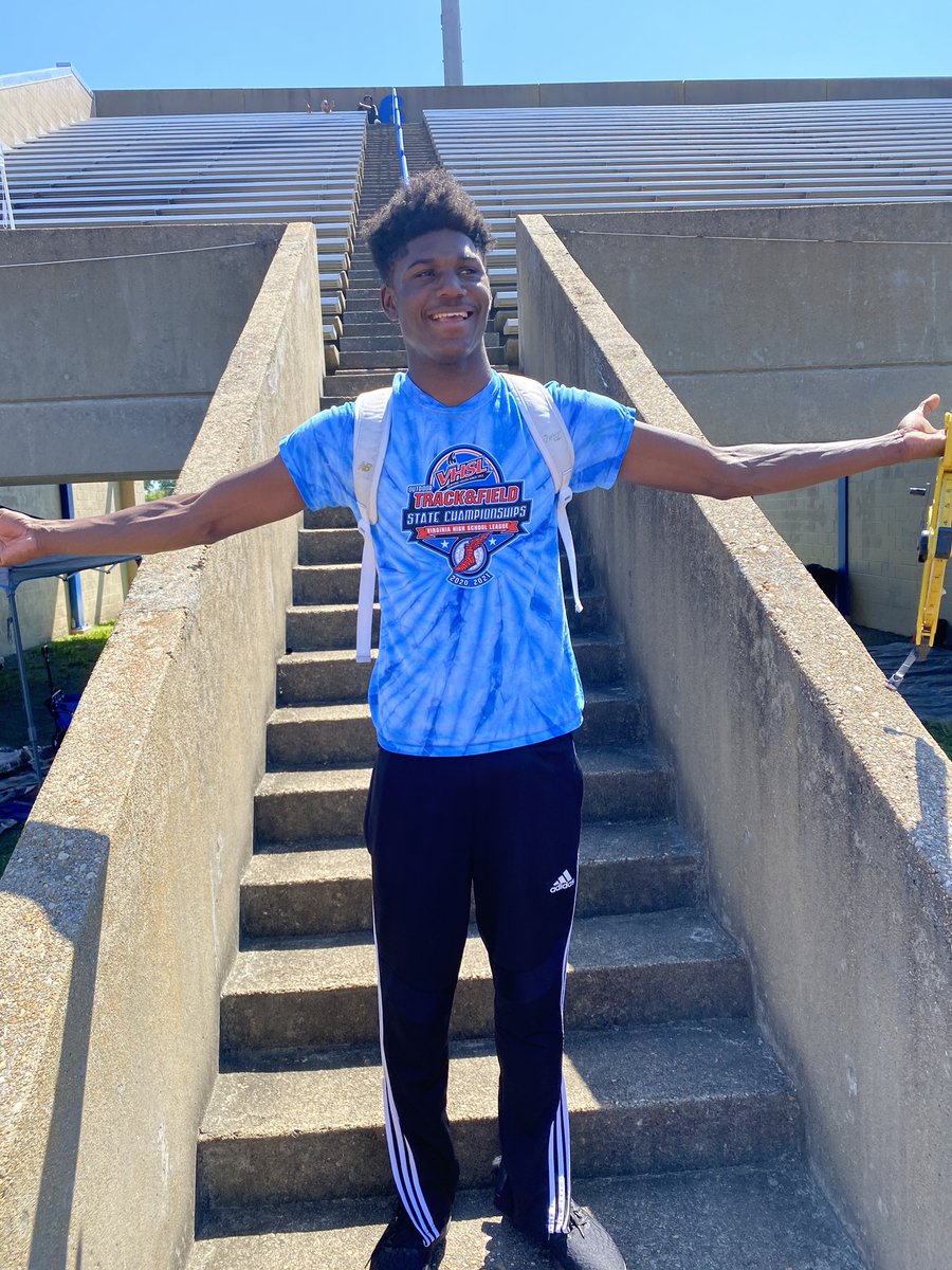 PrinceGeorgeVa's tweet photo. Congratulations to Prince George High School’s Lamont Victoria, the 2021 5A High Jump State champion. He is now a three- time high jump state champion. https://t.co/lq1Fp3gqVM
