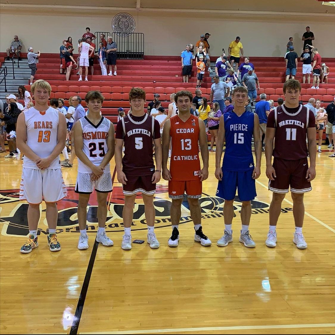 Represented well tonight at the Northeast Nebraska All-Star game! Future is bright for these young fellas. Thank you for the memories and the opportunity to coach you up! 🤩😎❤️
