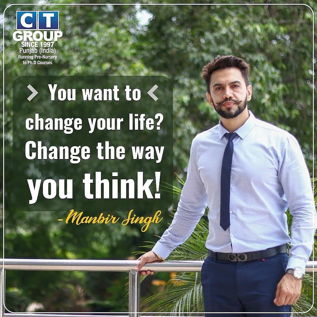 CT_University's tweet photo. #saturdaymotivation
Do you want to change your life? If yes, then you must change the way you think! #changethinking #changelife #thoughts #success #CTUniversity #UniverCT #CTULudhiana #TeamCT #CTians #QualityEducation #CareerBeginsHere https://t.co/uWwIw1ORKd