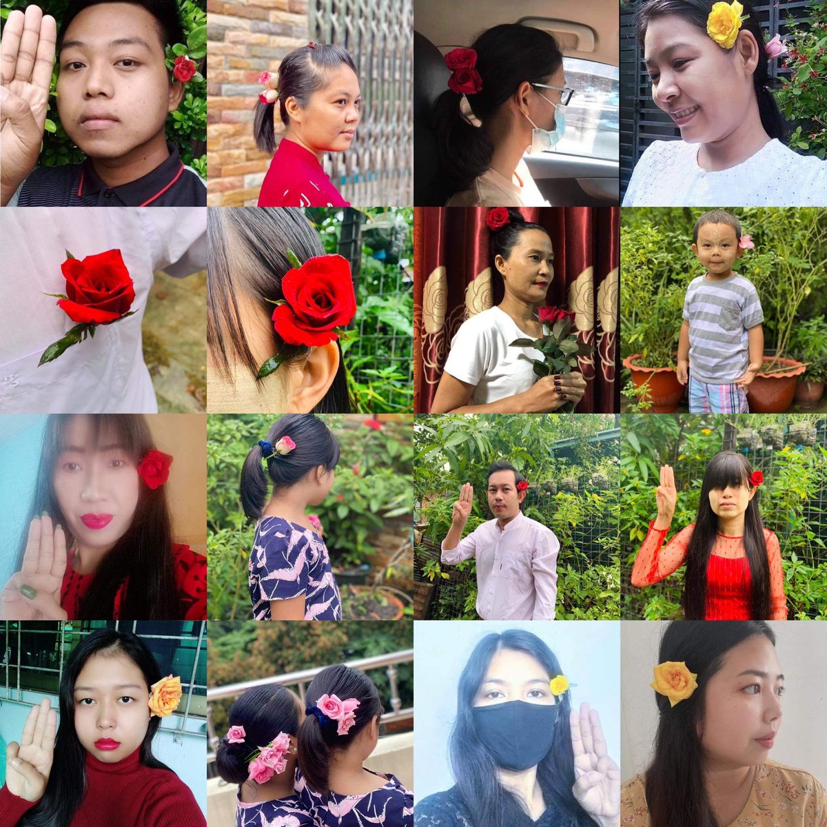 HelloKi72828969's tweet photo. We (#DagonMyothit_North) joined Flowers Strike for 76th Happy Birthday Our Mother Suu. FREEDOM FROM FEAR #June19Coup #76FlowerStrike 
#WhatsHappeningInMyanmar https://t.co/jjV4VJrINE