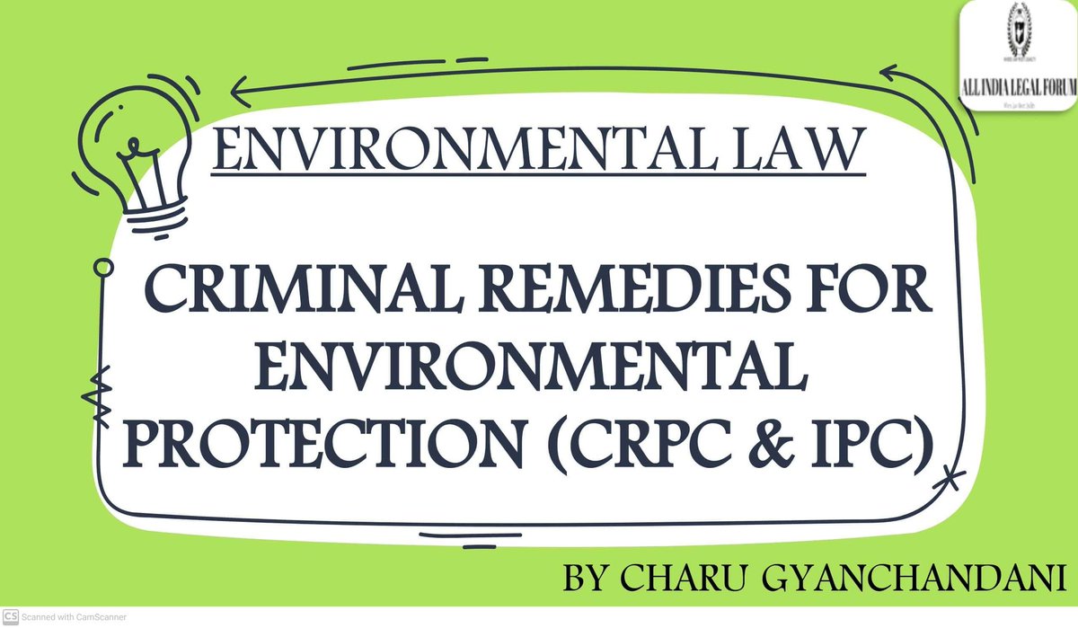 AILF_2020's tweet photo. Want to know in detail about Criminal Remedies for environmental protection , then kindly have a look to our slides, this will fore sure help you all a lot along with illustration.

Website:
https://t.co/bDAWZTLcXW

#slides #remedies #cpc #crpc  #environmental #lawstudent #ELear https://t.co/mlnsFs9jTa